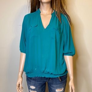 Vintage Lane Bryant Green Sheer Top Sz 22/24